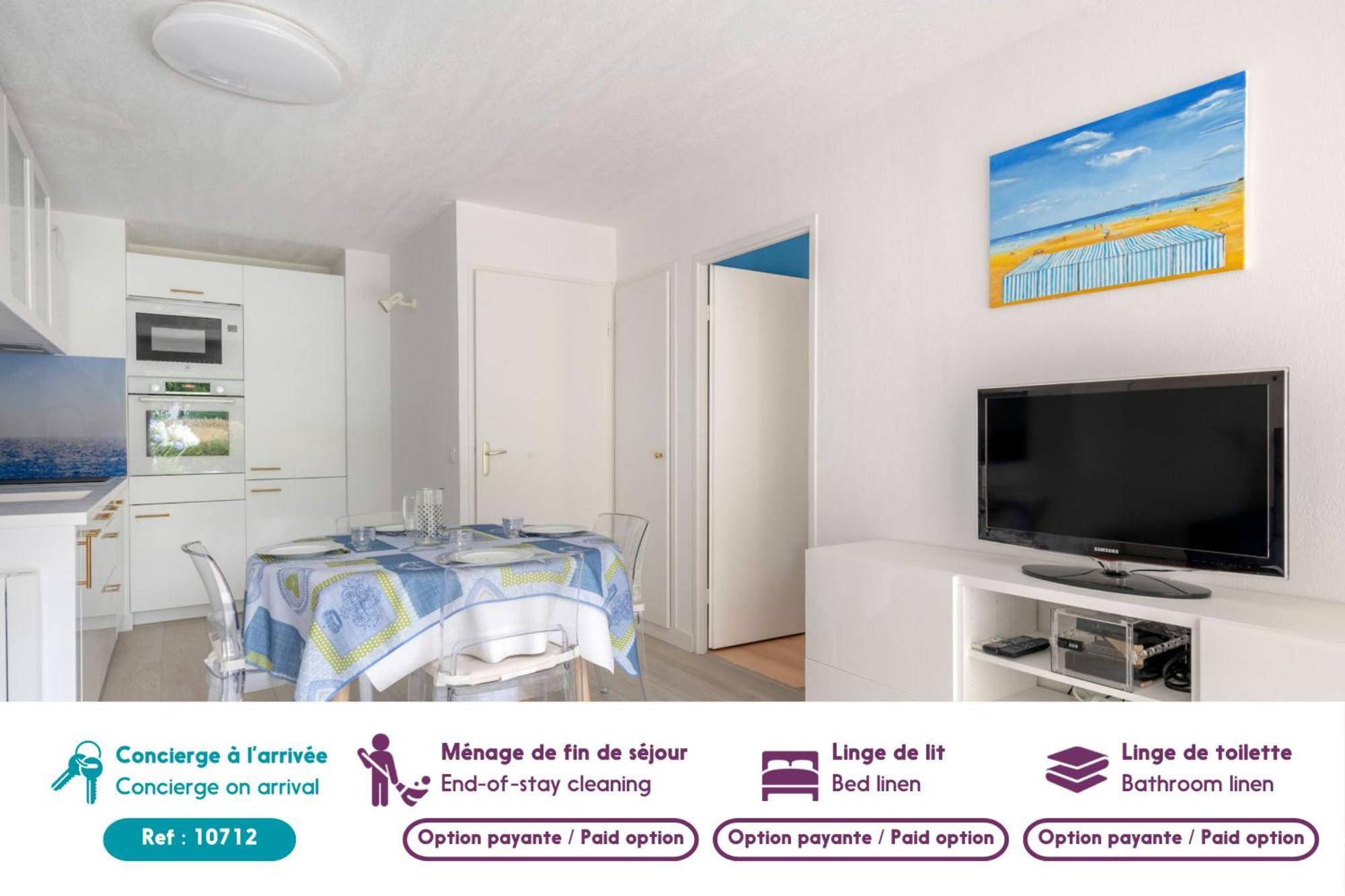 Appartement Dans Residence Avec Piscine Pour 6 Pornichet Buitenkant foto
